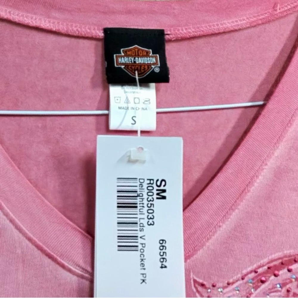 Harley-Davidson Pink Short Sleeve Tee - Picture 8 of 8